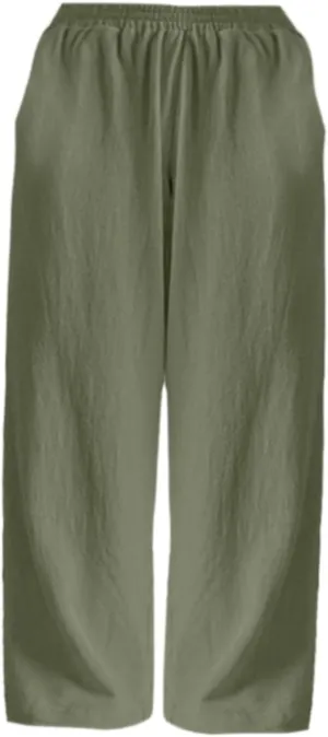 Linen Wide Leg Pants Women Summer Leg Cotton Linen Trousers High Linen Pants for Women