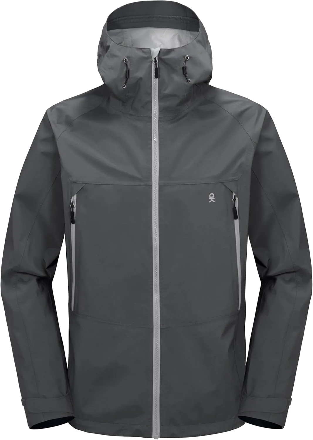 Little Donkey Andy Men's High-performance 3L Hard Shell Waterproof Rain Jacket Breathable Rain Gear for Hiking,Travelling