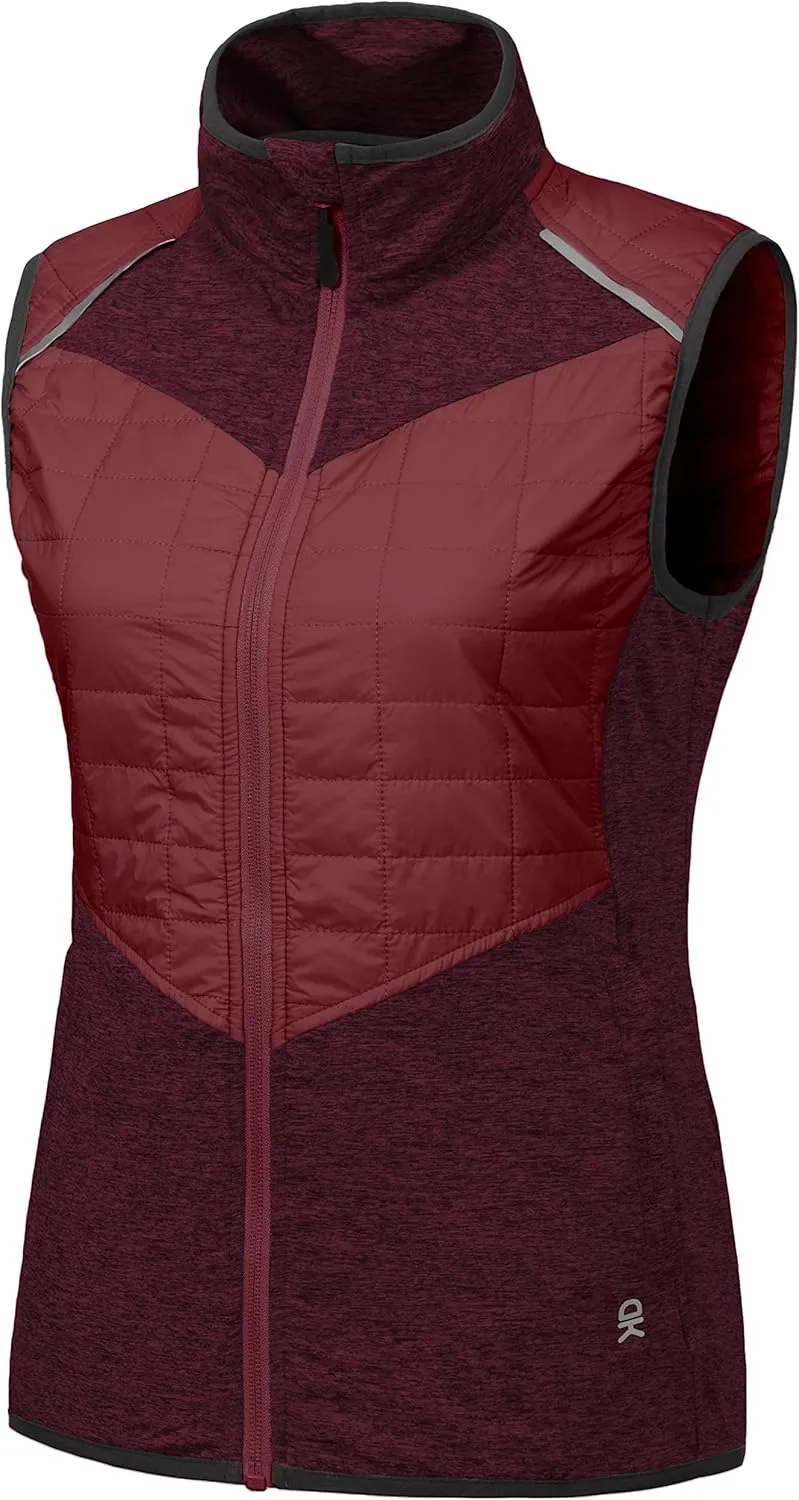 Little Donkey Andy Women's Lightweight Golf Vest Warm Outdoor Sleeveless Jacket for Hiking Travel Running Casual