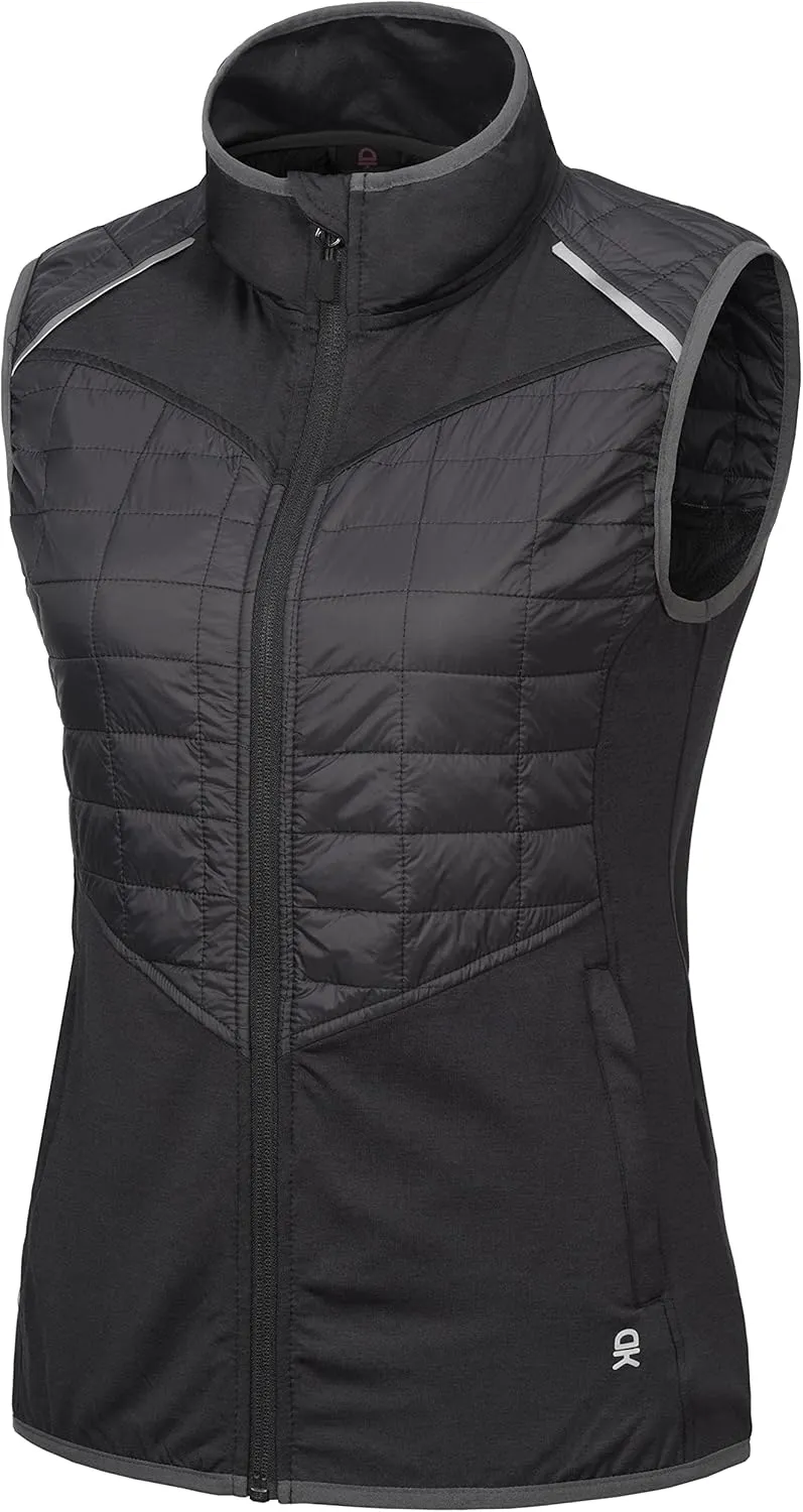 Little Donkey Andy Women's Lightweight Golf Vest Warm Outdoor Sleeveless Jacket for Hiking Travel Running Casual