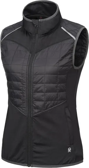 Little Donkey Andy Women's Lightweight Golf Vest Warm Outdoor Sleeveless Jacket for Hiking Travel Running Casual