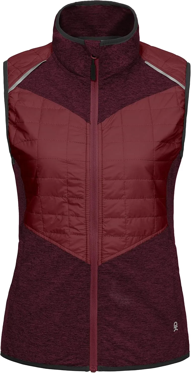Little Donkey Andy Women's Lightweight Golf Vest Warm Outdoor Sleeveless Jacket for Hiking Travel Running Casual
