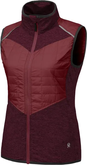 Little Donkey Andy Women's Lightweight Golf Vest Warm Outdoor Sleeveless Jacket for Hiking Travel Running Casual