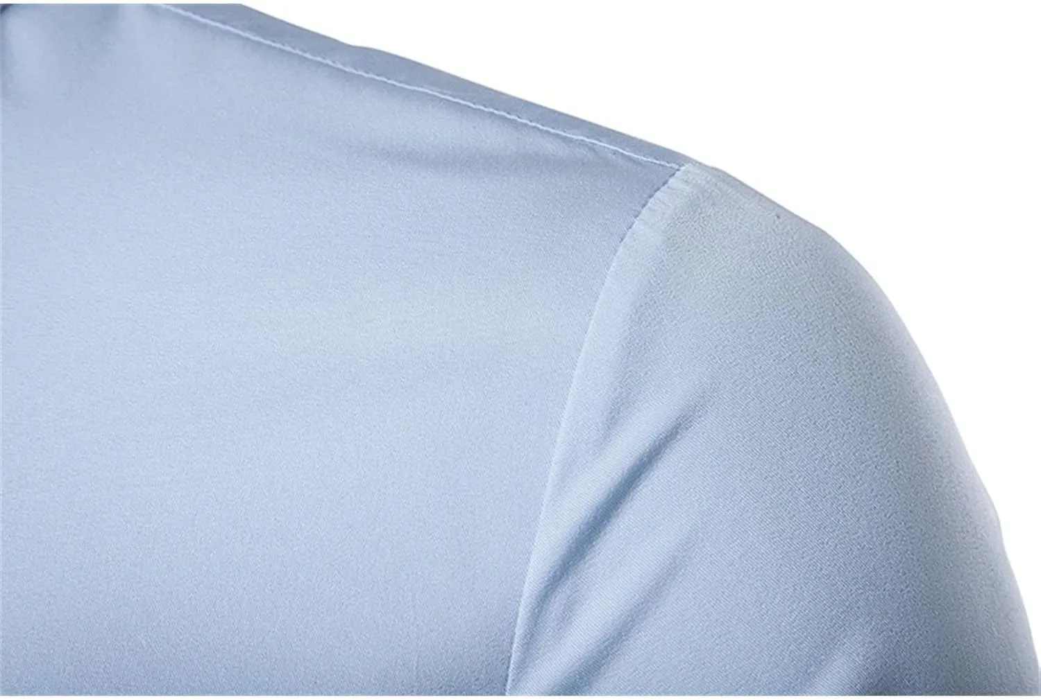 Maiyifu-GJ Men's Irregular Hem Slim Fit Shirt Long Sleeve Button Down Muscle Shirts Casual Retro Banded Collar Dress Shirt