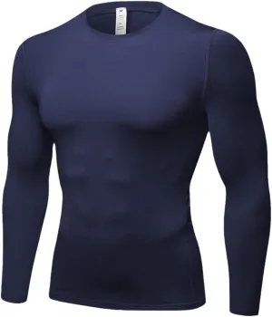 Men Compression Clothing Quick Dry Sleeve Shirt Elastic Bodybuilding Workout Running Tops Custom Logo