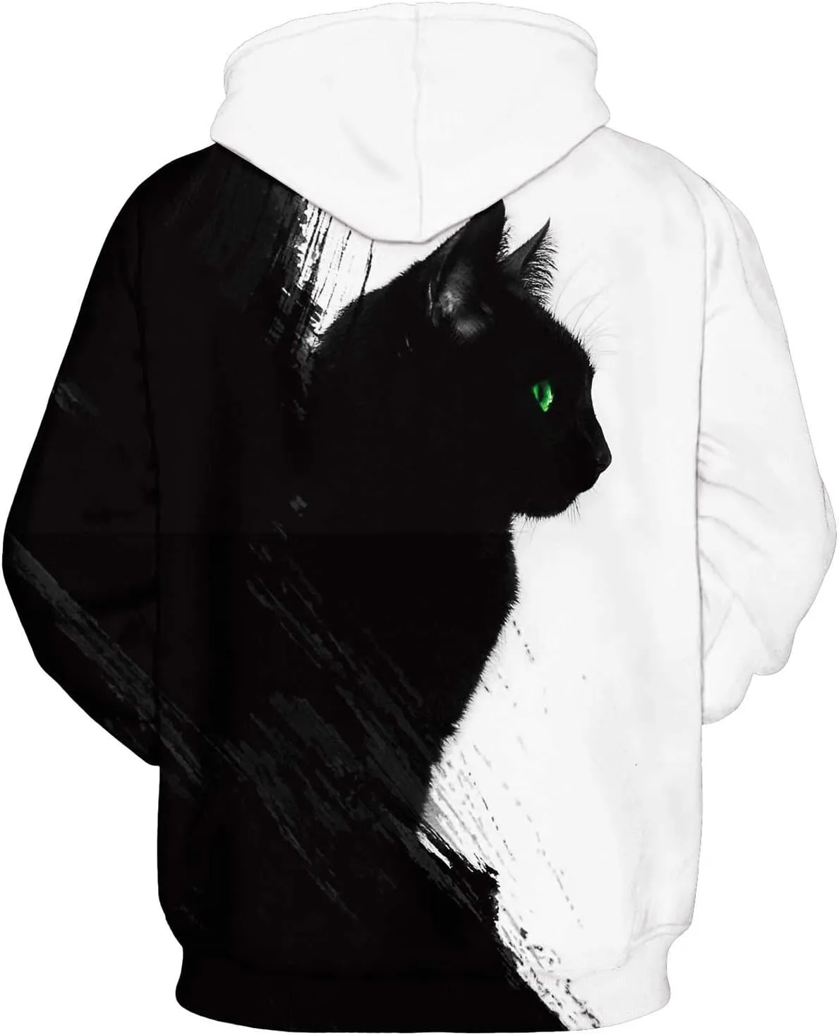 Men Women Unisex Hoodies Novelty 3D Print Graphic Hooded Pullover Sweatshirt with Pocket