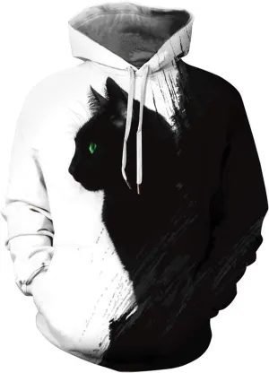 Men Women Unisex Hoodies Novelty 3D Print Graphic Hooded Pullover Sweatshirt with Pocket