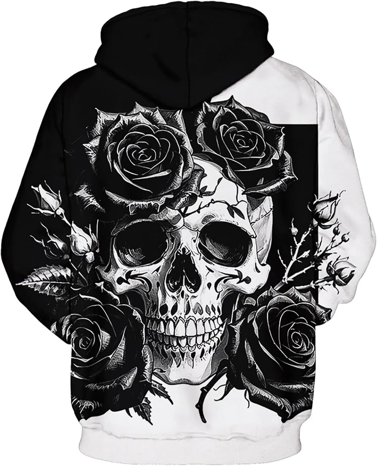 Men Women Unisex Hoodies Novelty 3D Print Graphic Hooded Pullover Sweatshirt with Pocket