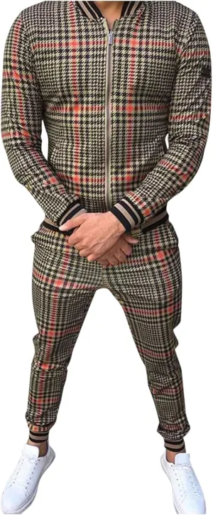 Mens 2 Piece Sweat Suit Leisure Solid Color Sweater Pants Sports Suit Set Mens 2 Piece Hoodie for Men Mens