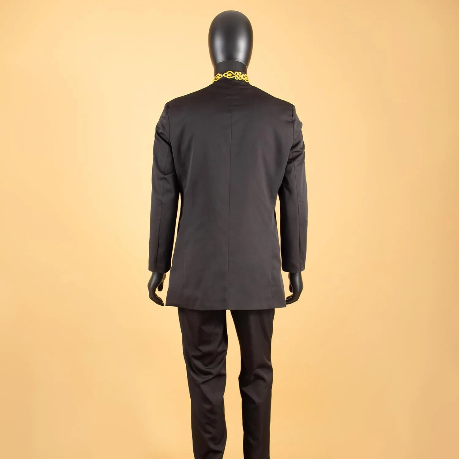 Men's 2 Pieces Suit Elegant Single Breated Slim Fit Embroidery Print Blazer Pants Set African Clothes