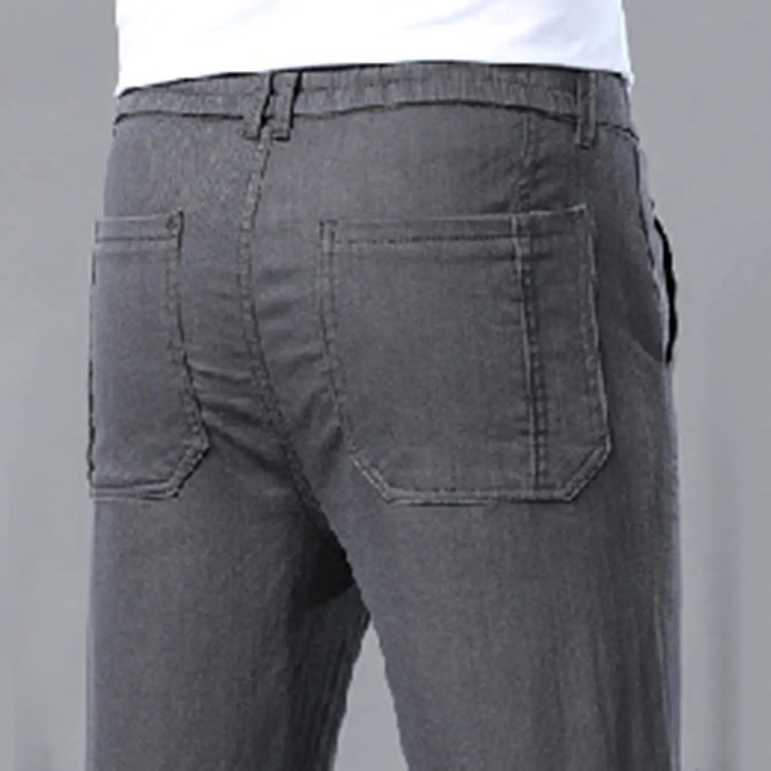 Mens Cargo Pants Big and Tall Outdoor Waterproof Hiking Work Pants Elastic Waist Slim Fit Trousers with Pockets