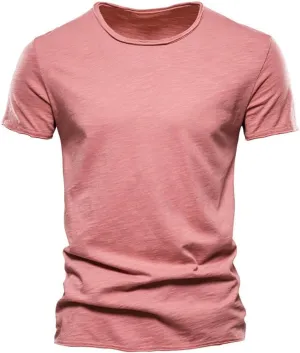 Mens Crew Neck T Shirt Short Sleeve Casual Summer Basic Tee Muscle Slim Fit Workout T-Shirt