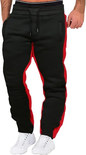 Mens Hiking Outdoor Recreation Pants fit with Zipper Pockets Men's Fleece Lined Pants Water Resistant Warm Sweatpants