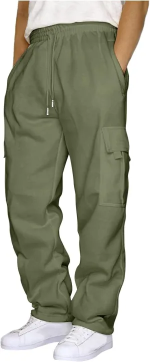 Men's Pants Casual Plus Size Cargo Trousers Mens Designer Jogging Bottoms Casual Sweatpants for Men Joggers with Fly Opening