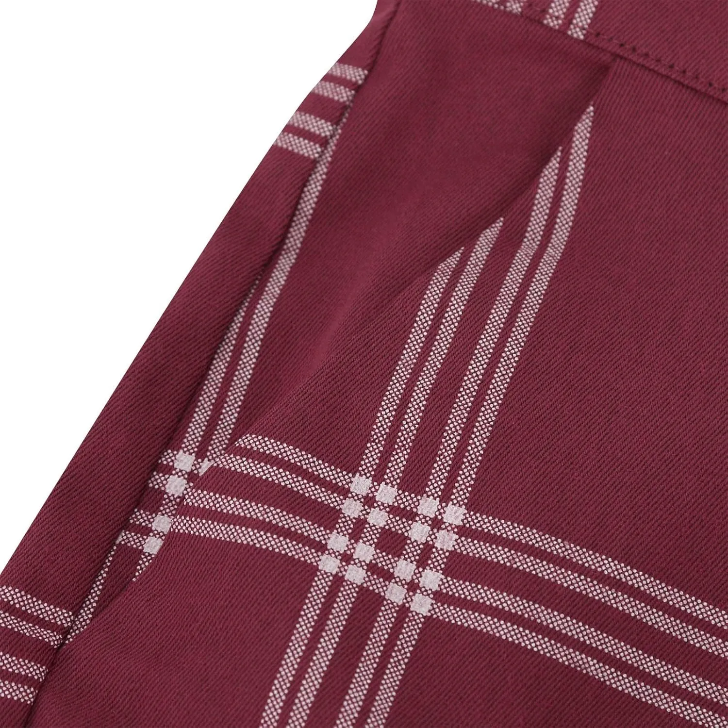 Mens Plaid Pants Skinny Dress Pants Stretch Slim Fit Business Casual Dress Chinos Pants for Men