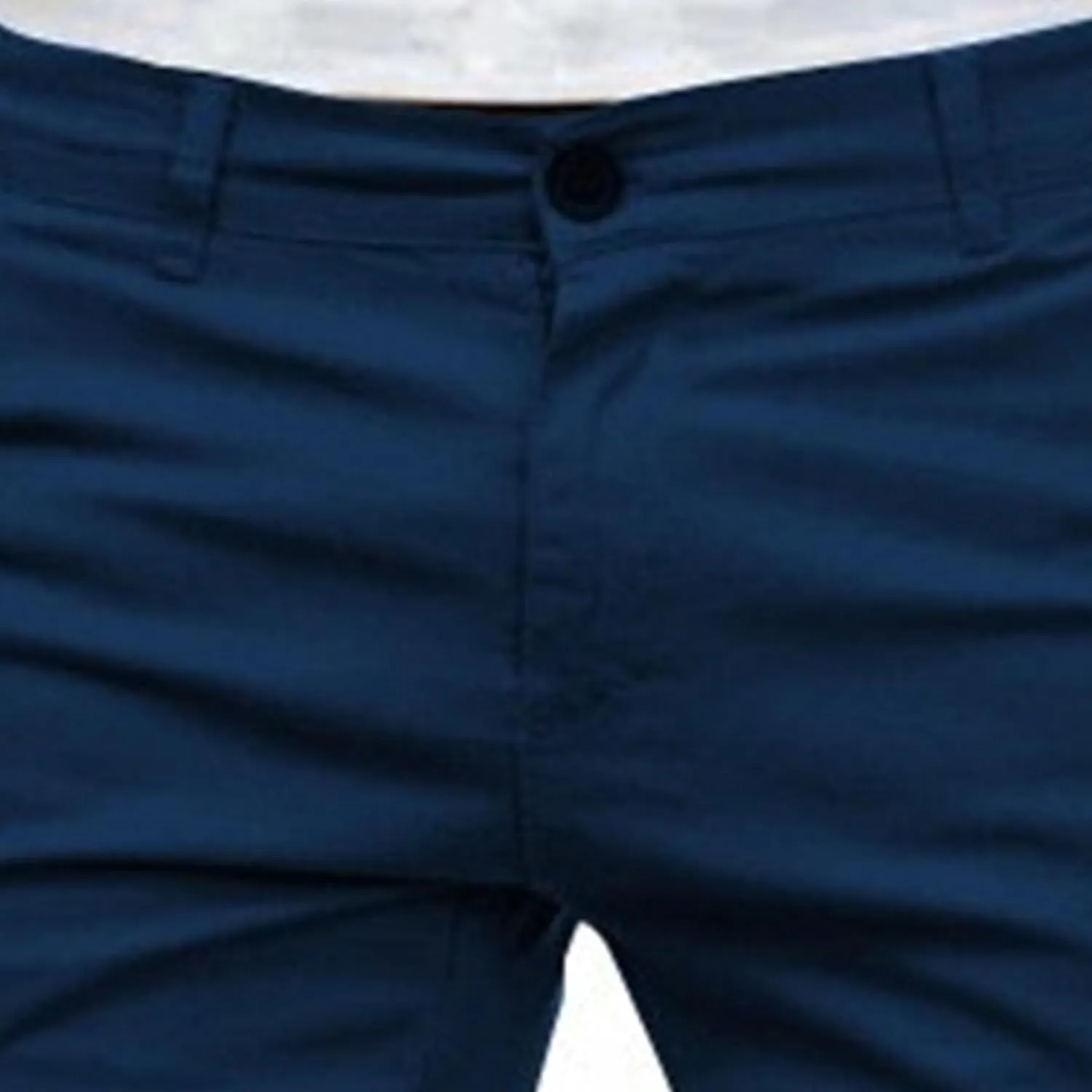 Men's Slim-Fit Short Classic Elastic Lightweight Short Casual Chino Stretch Shorts with Pockets