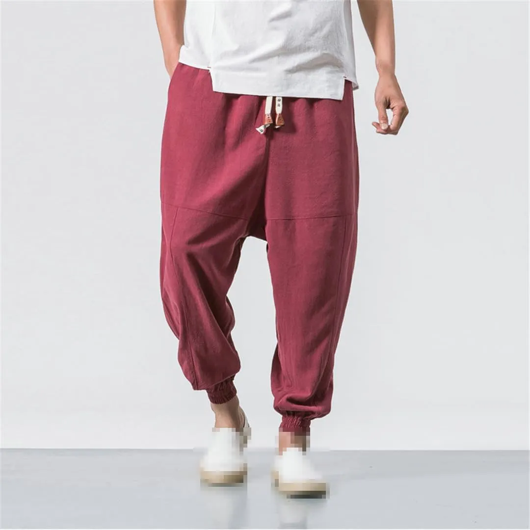 MenS Trousers Jogging Vintage Harem Pants Men Casual Street Plus Size Harajuku Joggers Pants