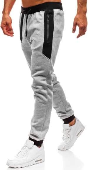 Mens Workout Cargo Sweatpants Casual Multi-Pockets Jogger Pants Streetwear Hiking Pants with Drawstring Men's Casual
