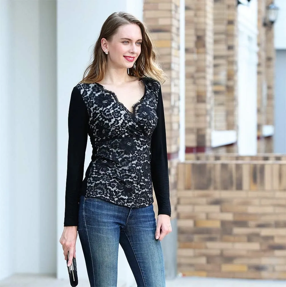 MISS MOLY Women's Scallop V Neck Sexy Sleeveless Lace Tank Top Elegant Slim Fit Summer Tops Blouse Shirts