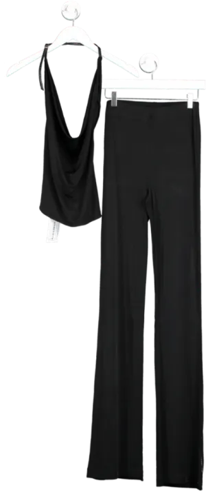 Museum of Fine Clothing Black Kate Jersey Cowl Top And Pant UK XS/S