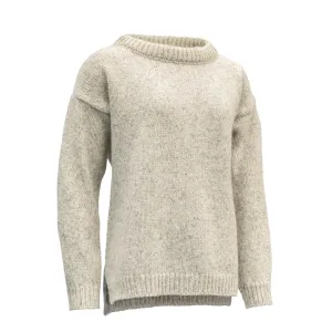 NANSEN WOMANS SPLIT SEAM SWEATERS GREY MELANGE