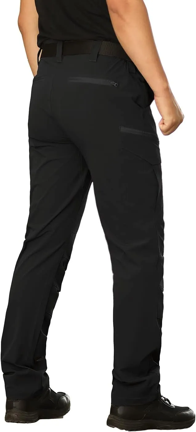 NAVEKULL Men's Lightweight Tactical Hiking Pants Quick Dry Stretch Multi-Pockets Outdoor Work Cargo Pants
