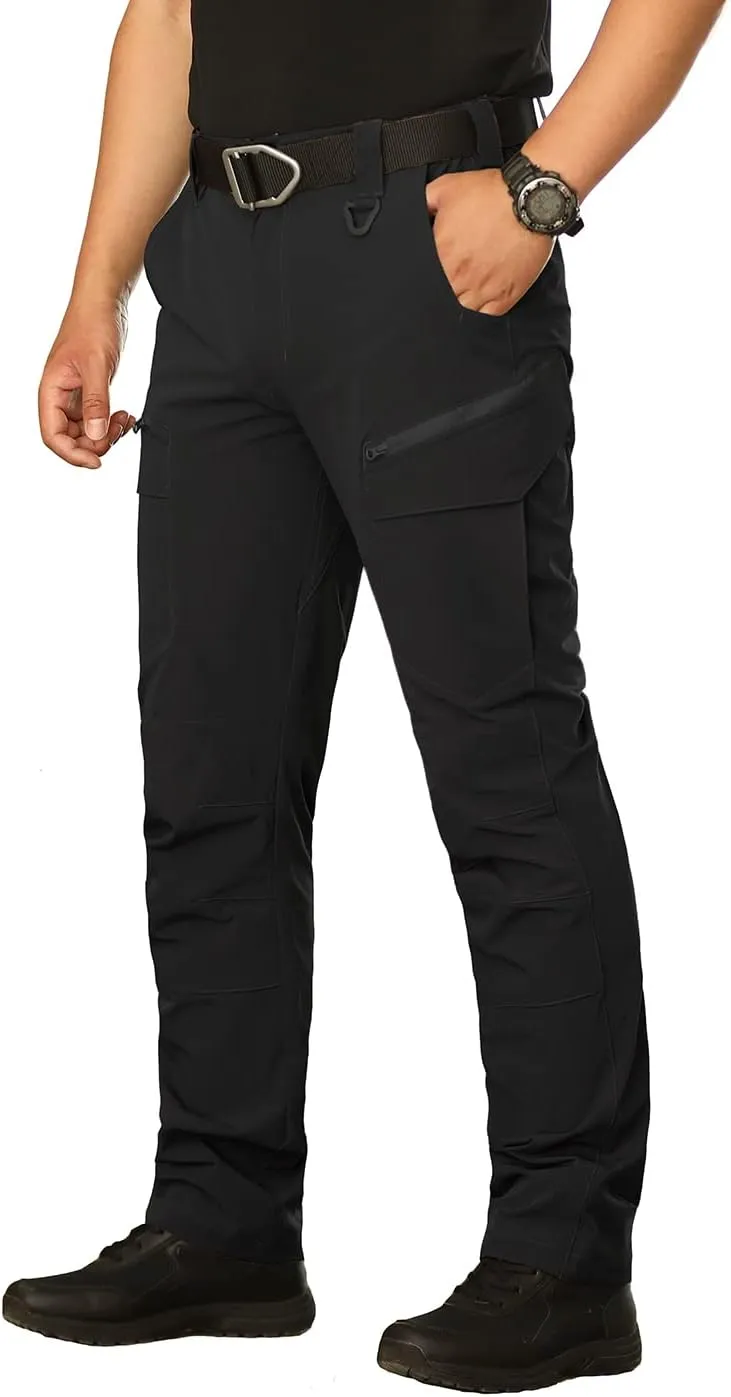 NAVEKULL Men's Lightweight Tactical Hiking Pants Quick Dry Stretch Multi-Pockets Outdoor Work Cargo Pants