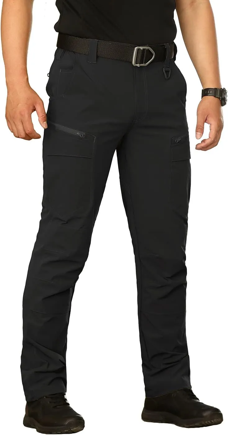 NAVEKULL Men's Lightweight Tactical Hiking Pants Quick Dry Stretch Multi-Pockets Outdoor Work Cargo Pants