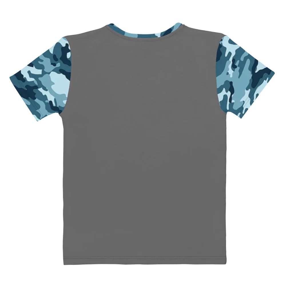 'Navy Camo' women's all-over t-shirt
