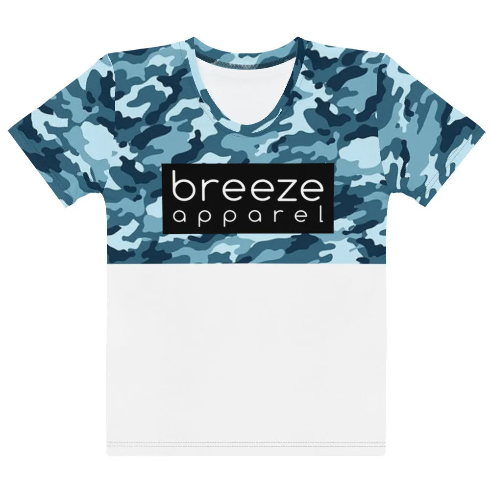 'Navy Camo' women's all-over t-shirt