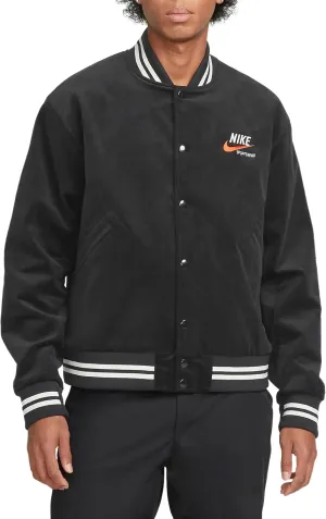 Nike Sportswear Trend Men's Bomber Corduroy Jacket (as1, alpha, m, regular, regular, Black/Sail/University Gold)