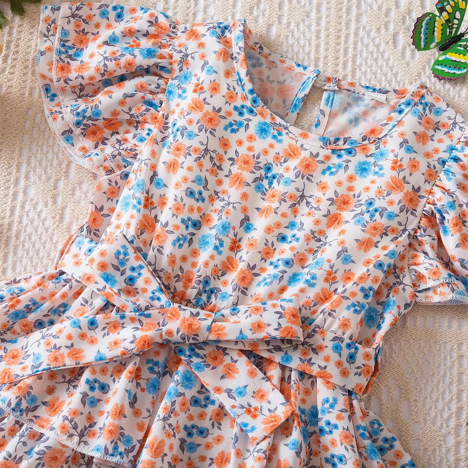 Nileafes Little Girl Summer Tulle Dress Casual Princess Girls Holiday Birthday Sundress