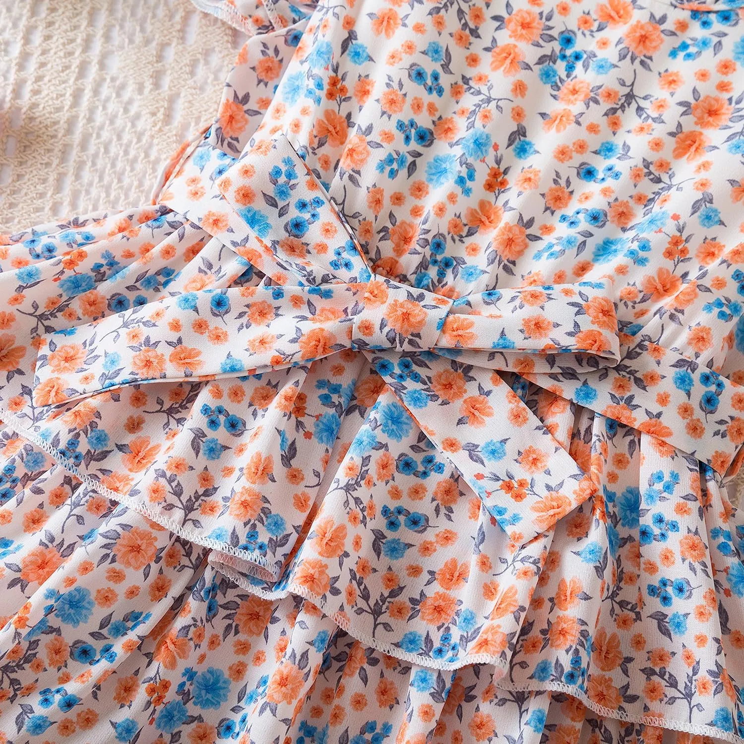Nileafes Little Girl Summer Tulle Dress Casual Princess Girls Holiday Birthday Sundress