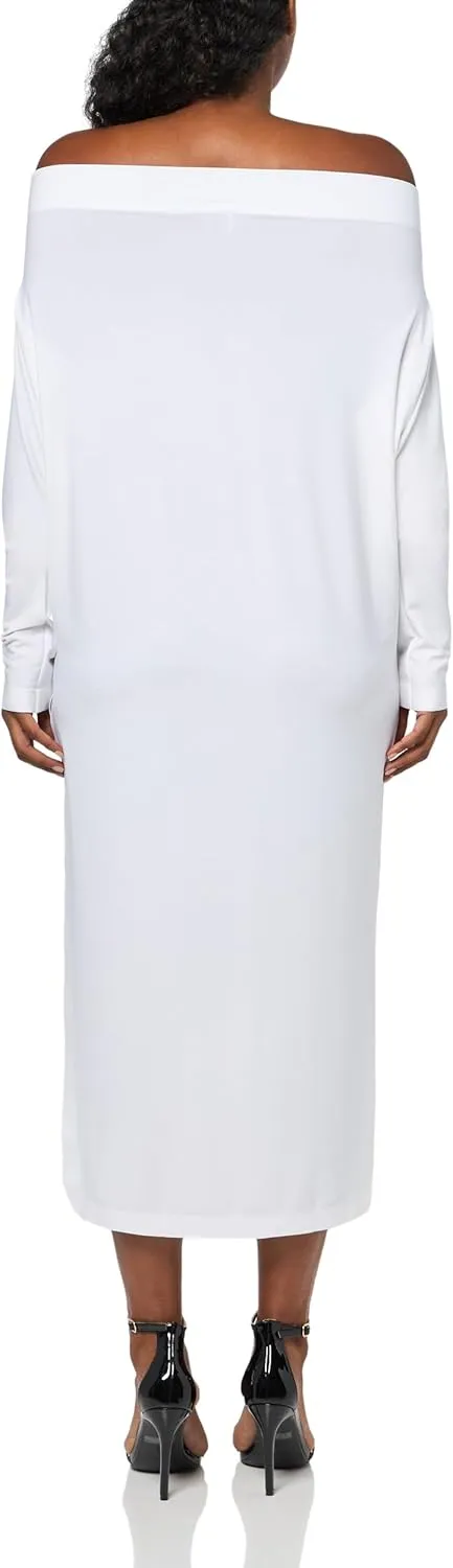 Norma Kamali Women's All in One Side Slit Long Skirt