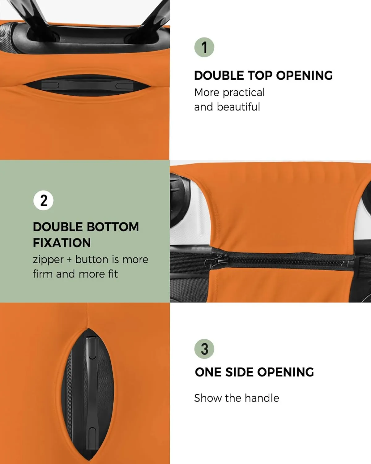 Orange Fall Harvest Travel Luggage Cover, Thanksgiving Anti-scratch Travel Suitcase Protector Covers, Washable Elastic Baggage Covers Fit 19-21 Inch Carry on Luggage