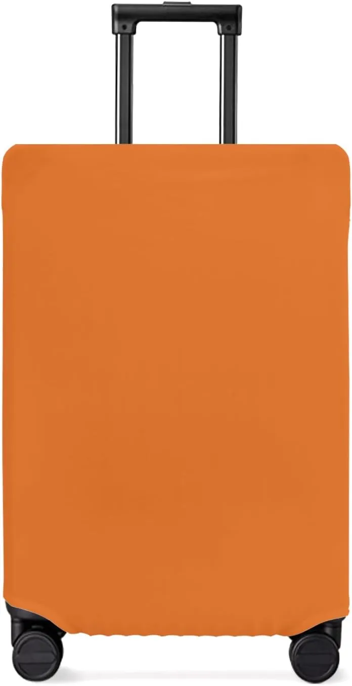 Orange Fall Harvest Travel Luggage Cover, Thanksgiving Anti-scratch Travel Suitcase Protector Covers, Washable Elastic Baggage Covers Fit 26-28 Inch Carry on Luggage