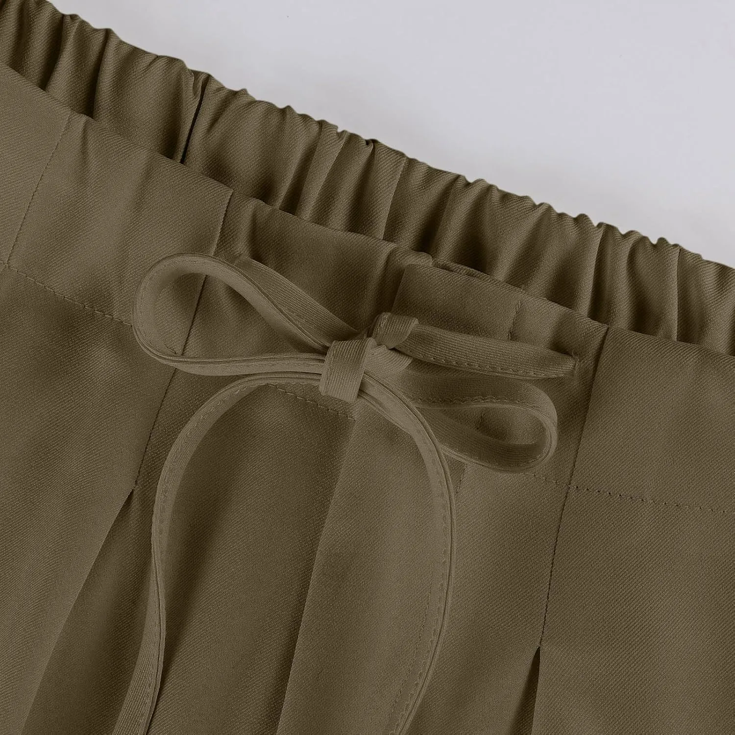 Oversized Wide Leg Pants Women,Work Business Casual High Waisted Dress Pants Drawstring Palazzo Pants Flowy Trousers