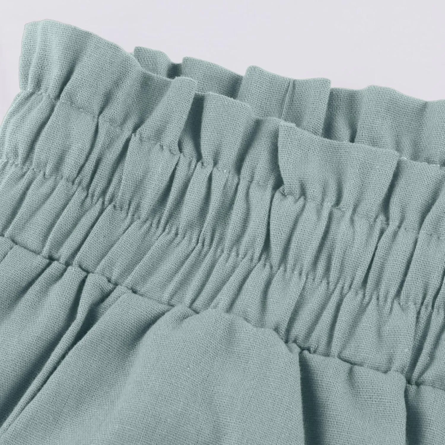 Pants for Women, Pants Cotton Linen Straight Leg Wide High Waisted Summer