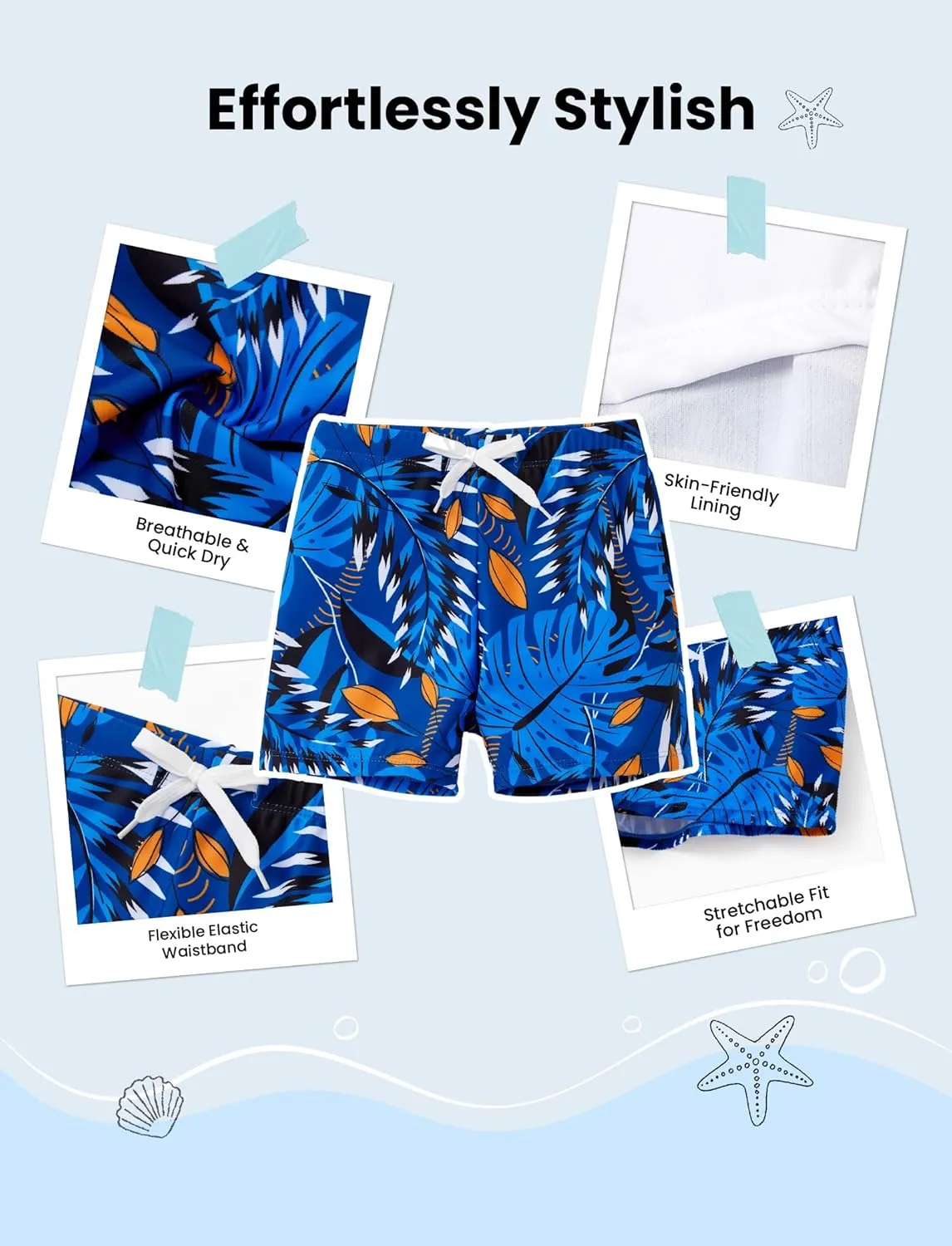 PATPAT Family Matching Swimsuits Two Piece Hawaiian Tropical Beach Bikini and Swim Trunks Set Mommy and Me Bathing Suits