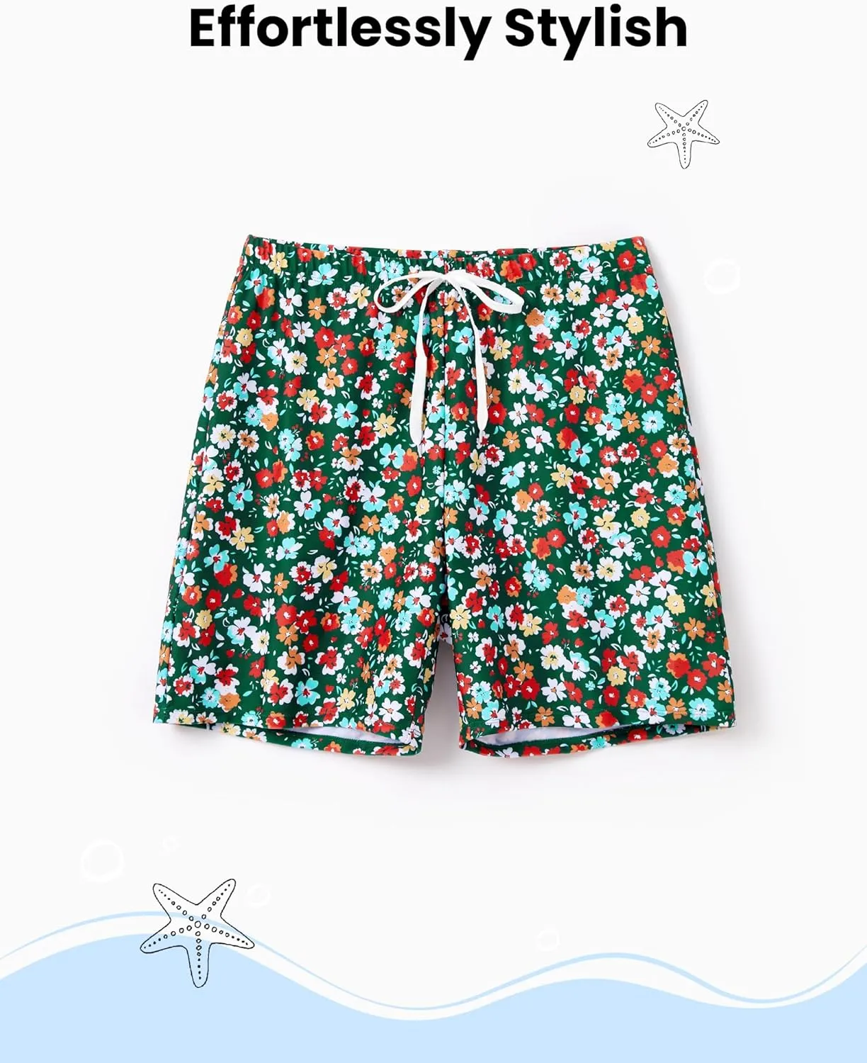 PATPAT Family Matching Swimsuits Two Piece Hawaiian Tropical Beach Bikini and Swim Trunks Set Mommy and Me Bathing Suits