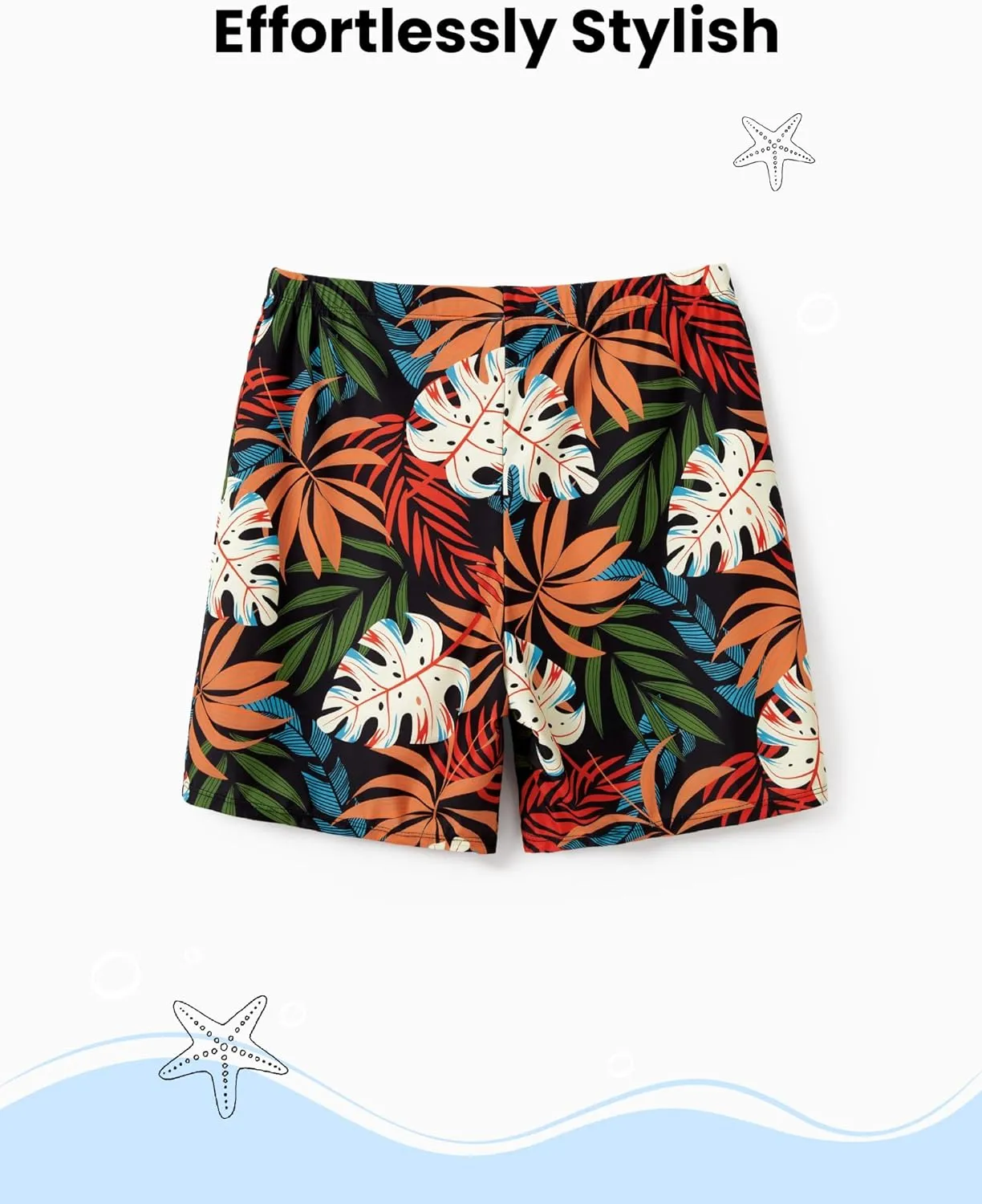 PATPAT Family Matching Swimsuits Two Piece Hawaiian Tropical Beach Bikini and Swim Trunks Set Mommy and Me Bathing Suits