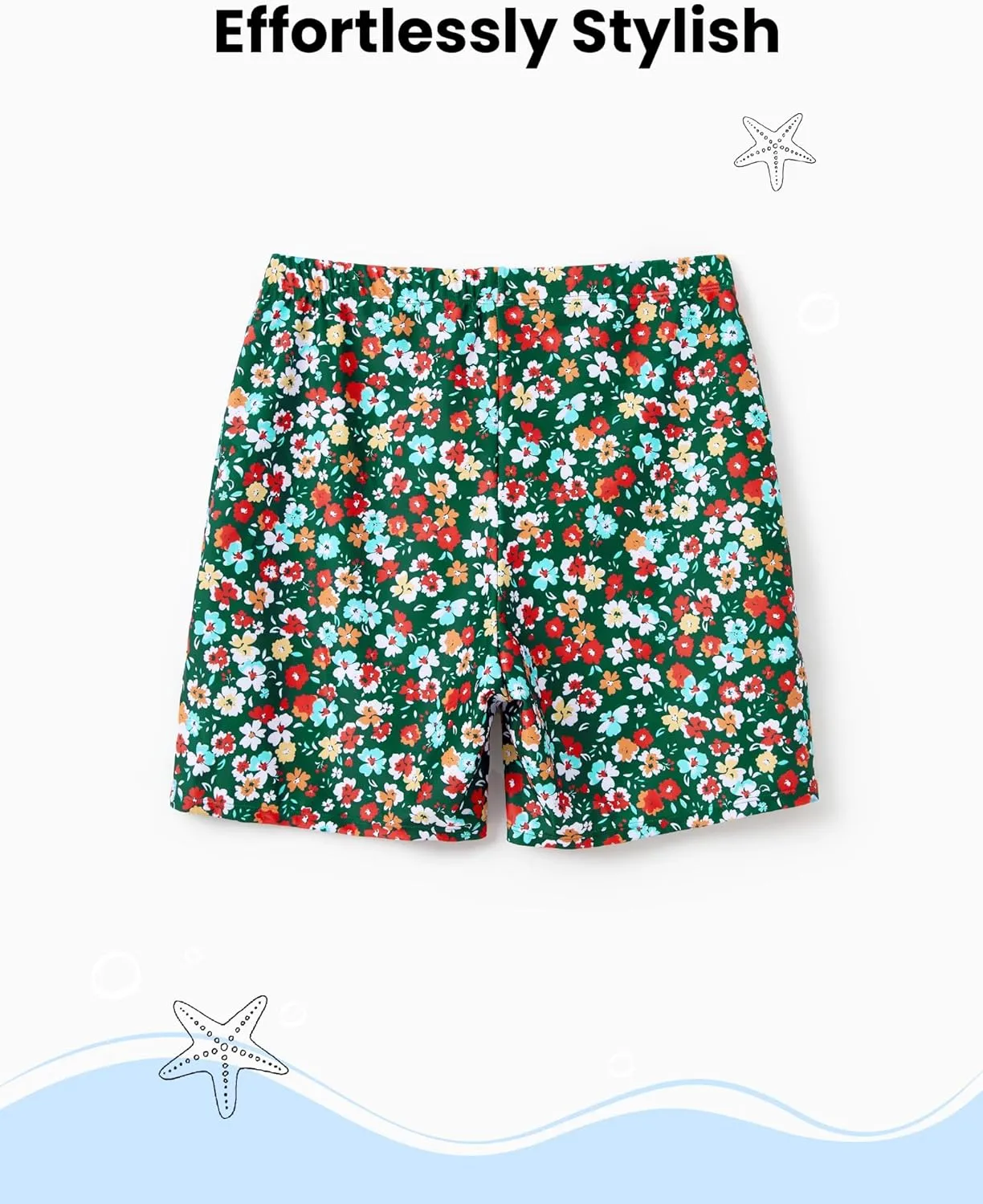 PATPAT Family Matching Swimsuits Two Piece Hawaiian Tropical Beach Bikini and Swim Trunks Set Mommy and Me Bathing Suits