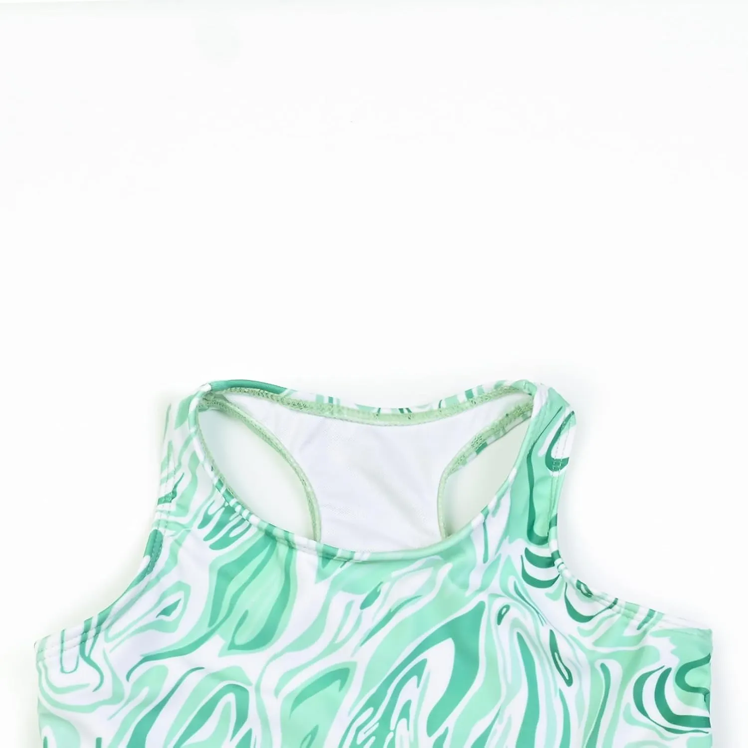 Perfashion Girls' Two-Piece Swimsuits Tankini Sets Swimwear Bathing Suit Beach Sport