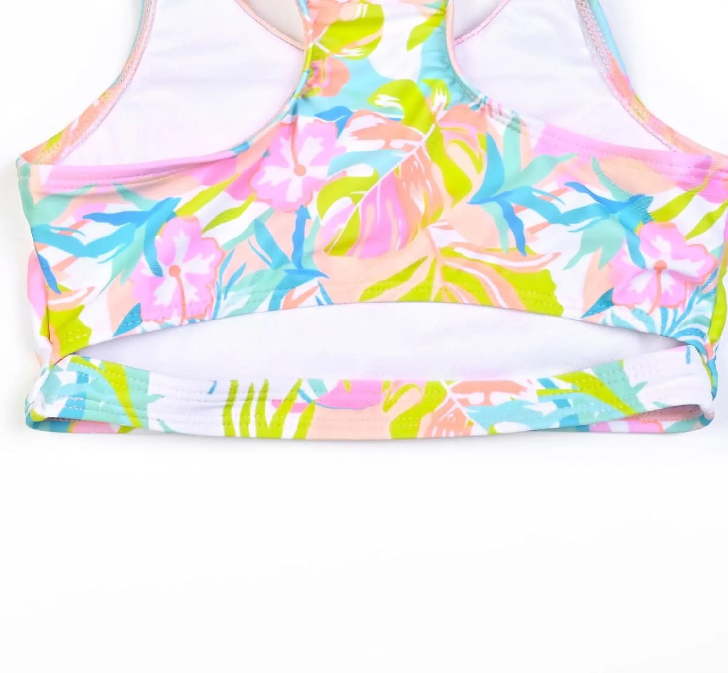 Perfashion Girls' Two-Piece Swimsuits Tankini Sets Swimwear Bathing Suit Beach Sport