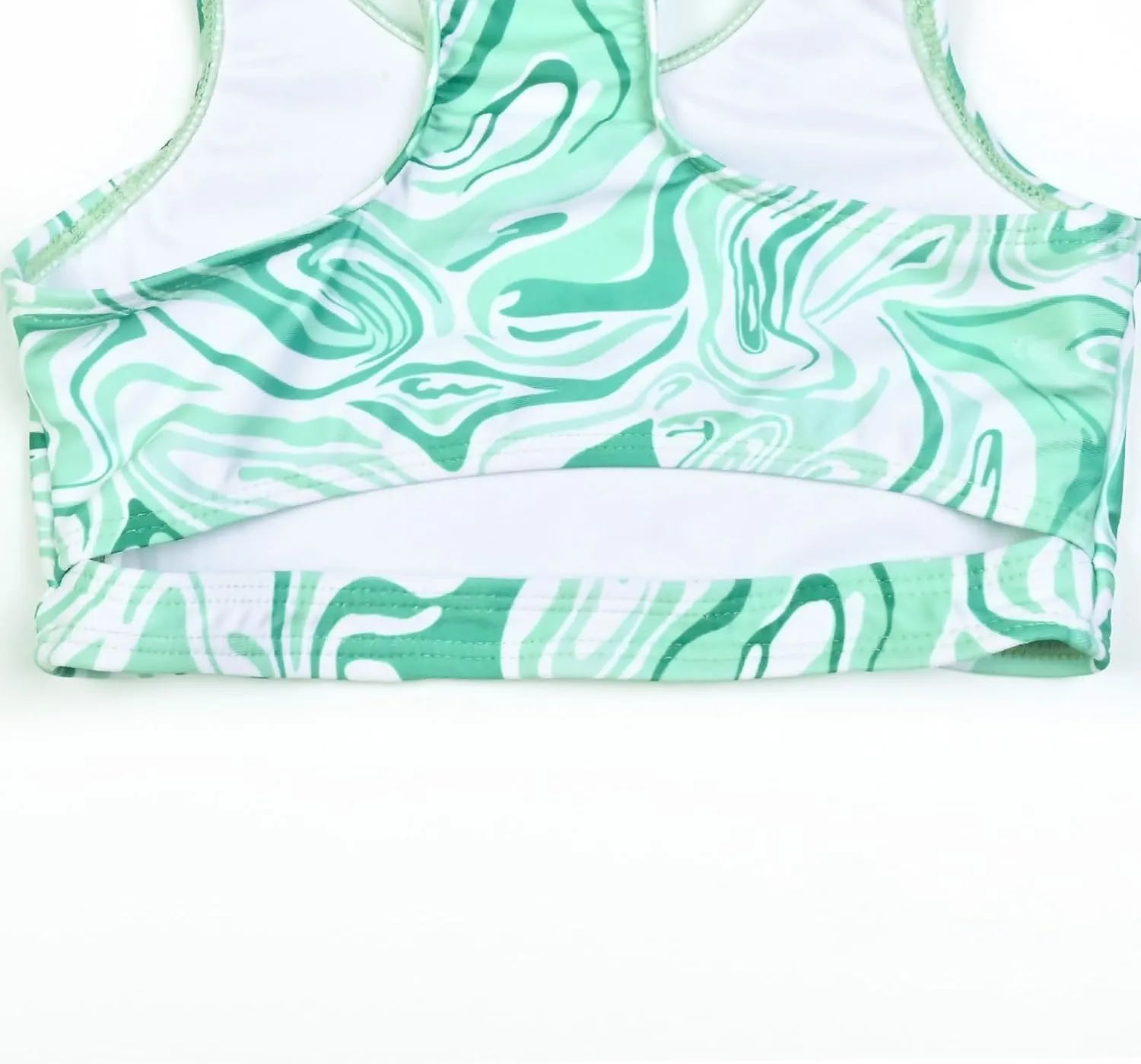Perfashion Girls' Two-Piece Swimsuits Tankini Sets Swimwear Bathing Suit Beach Sport