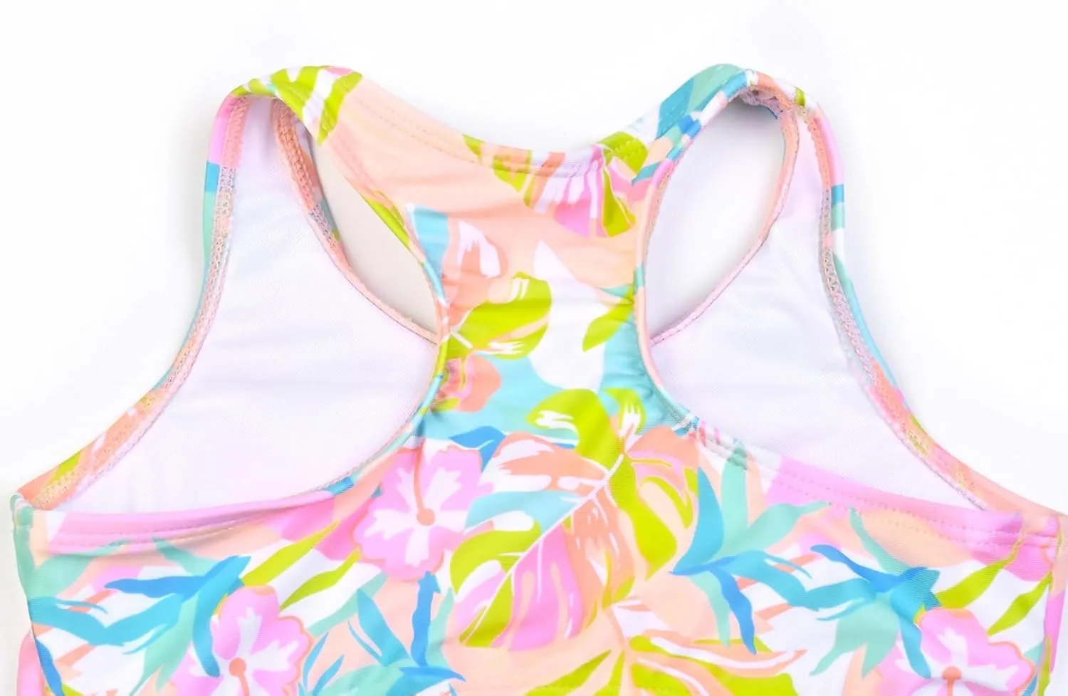 Perfashion Girls' Two-Piece Swimsuits Tankini Sets Swimwear Bathing Suit Beach Sport
