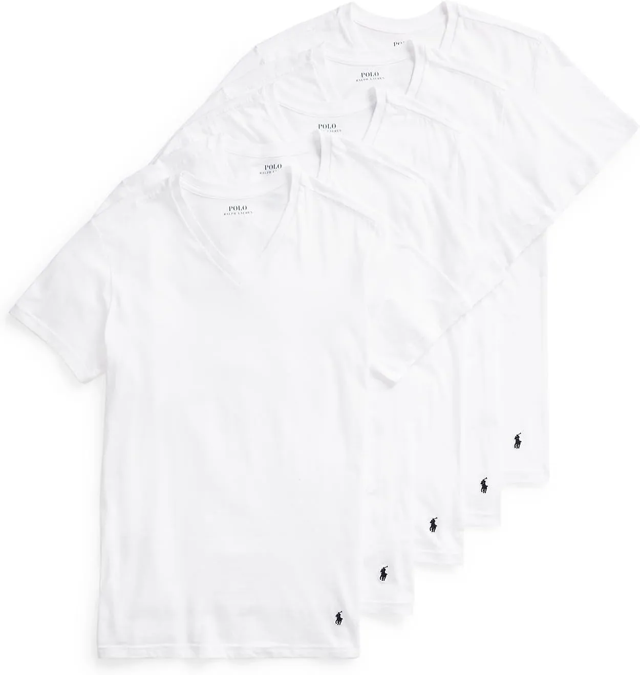POLO RALPH LAUREN 5-Pack Slim Fit V-Necks
