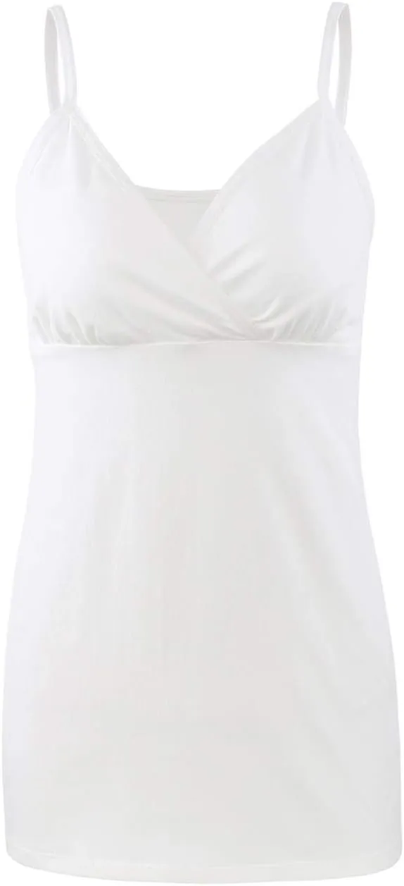 Pregnancy Breastfeeding Top, Maternity Nursing Tank Tops Seamless Cotton Basic Vest Sleeping Breastfeeding Bra