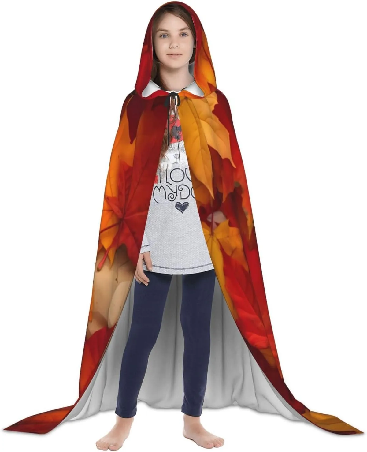 Pumpkin Tree Moon Unisex Hooded Cloak Cape for Women Costumes Halloween Birthday