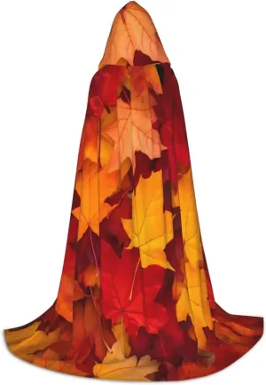 Pumpkin Tree Moon Unisex Hooded Cloak Cape for Women Costumes Halloween Birthday